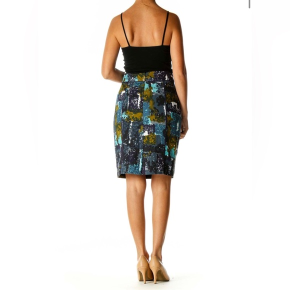 ANTHROPOLOGIE Tabitha Printed Brunch Pencil Skirt, Size 4 - Picture 4 of 12